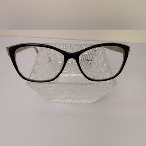 Furla Cherie eyeglass frames VU4908k black gray cat‎ eye frames